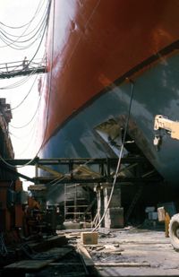 Columbus New Zealand 1977 &quot;Werft in Norfolk&quot;&copy; H.R.Schneider